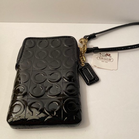 Coach Handbags - Coach Black Patent Leather Change Purse NWT